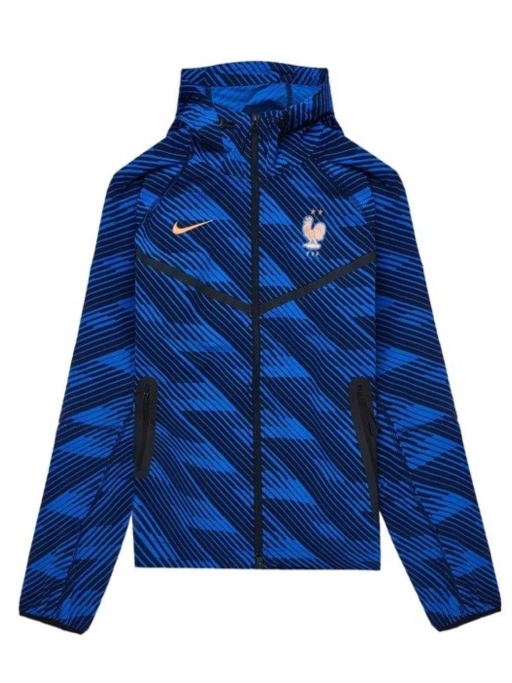 Nike France 2026 Tech Woven Hooded Soccer Football Jacket